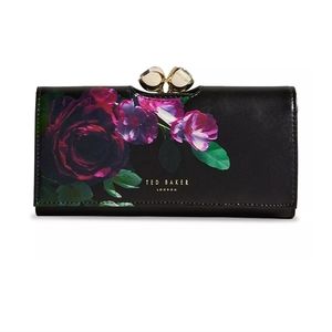 Ted Baker Floral Printed Bobble Flap Wallet